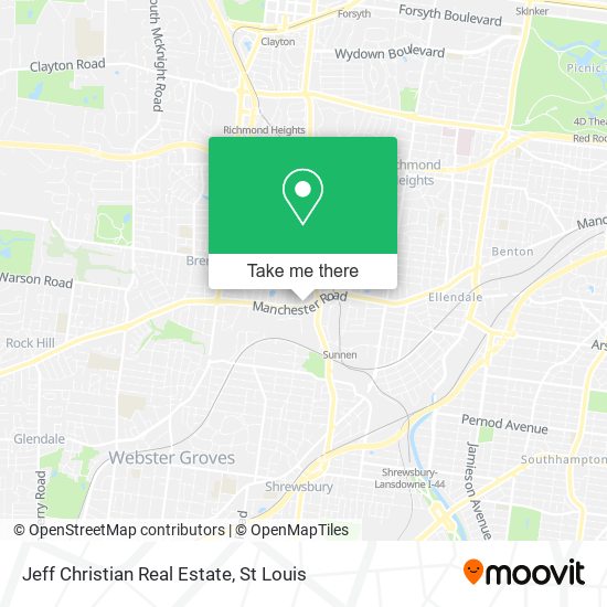 Jeff Christian Real Estate map