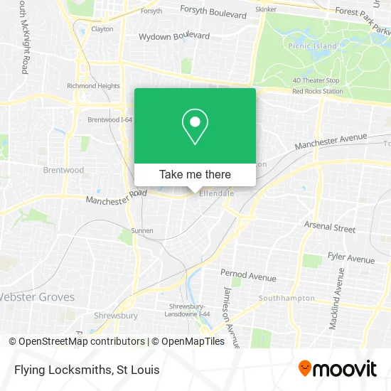 Flying Locksmiths map