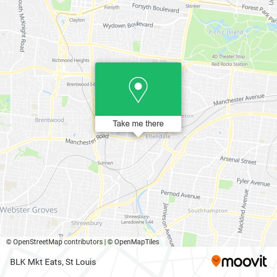 Mapa de BLK Mkt Eats
