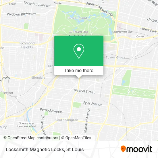 Locksmith Magnetic Locks map