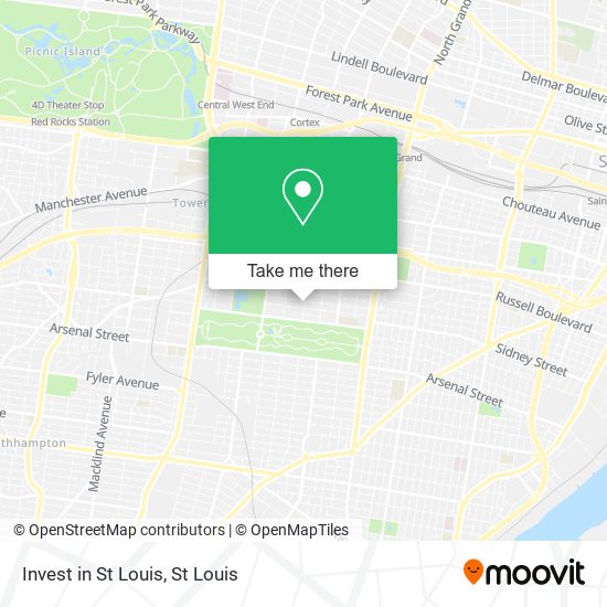 Mapa de Invest in St Louis