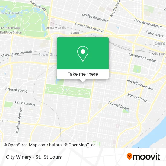 City Winery - St. map
