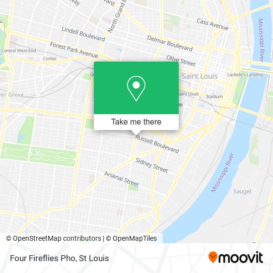 Mapa de Four Fireflies Pho
