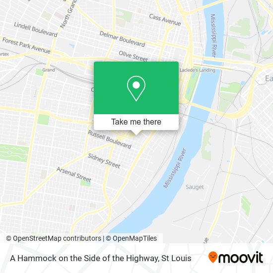 A Hammock on the Side of the Highway map