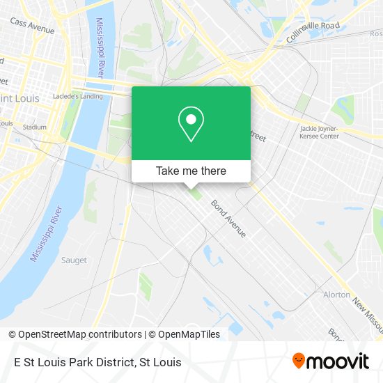 Mapa de E St Louis Park District