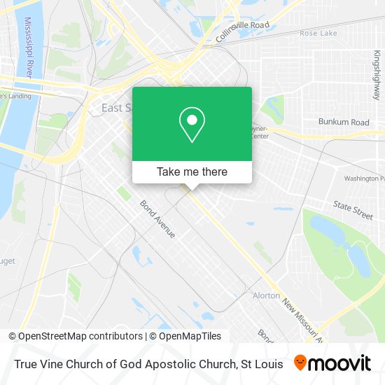 Mapa de True Vine Church of God Apostolic Church