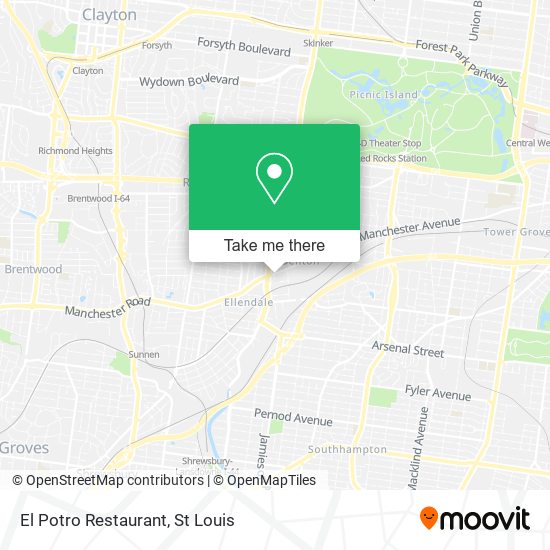 El Potro Restaurant map