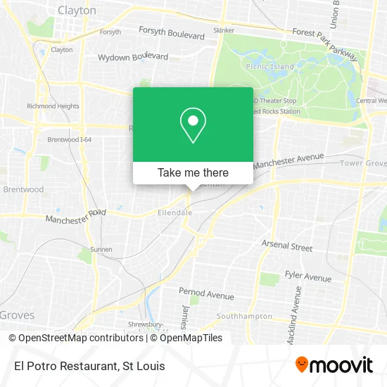 El Potro Restaurant map