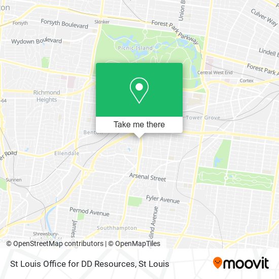 Mapa de St Louis Office for DD Resources