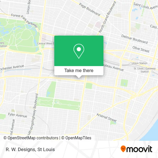 R. W. Designs map