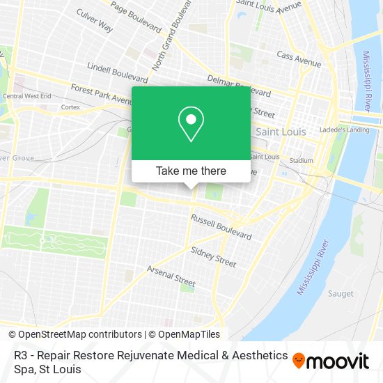 Mapa de R3 - Repair Restore Rejuvenate Medical & Aesthetics Spa