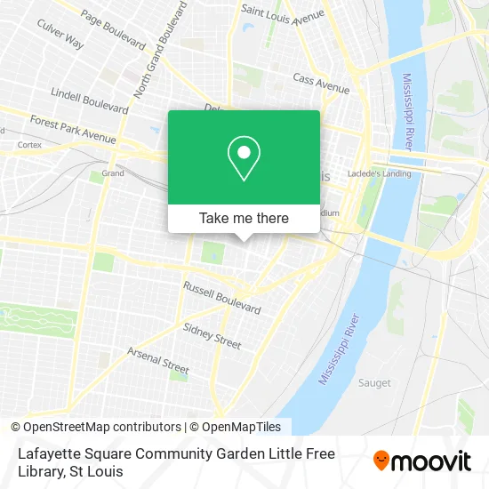 Lafayette Square Community Garden Little Free Library map