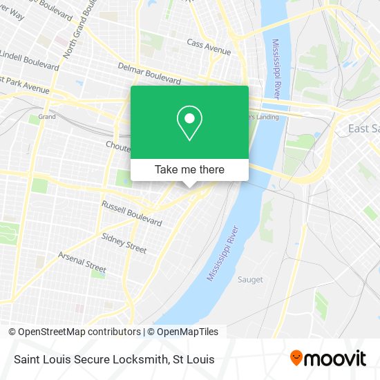 Mapa de Saint Louis Secure Locksmith