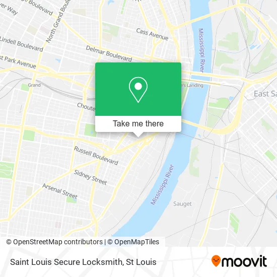 Saint Louis Secure Locksmith map