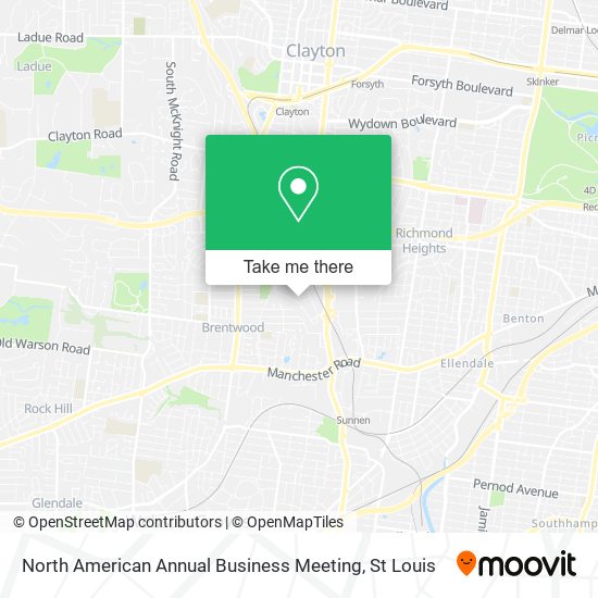 North American Annual Business Meeting map
