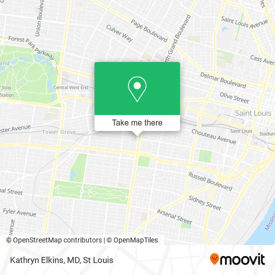 Kathryn Elkins, MD map