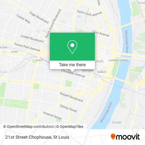 21st Street Chophouse map