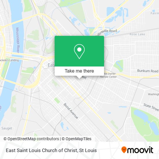 East Saint Louis Church of Christ map