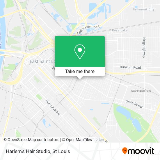 Harlem's Hair Studio map