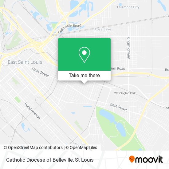 Catholic Diocese of Belleville map
