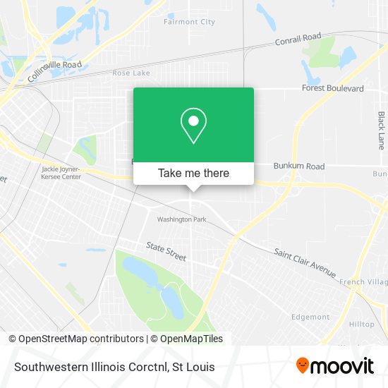 Mapa de Southwestern Illinois Corctnl