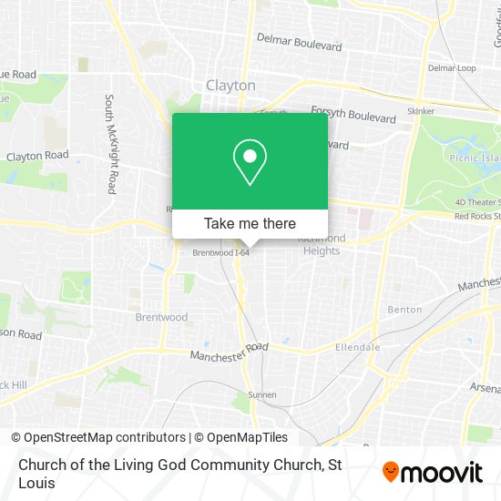 Mapa de Church of the Living God Community Church