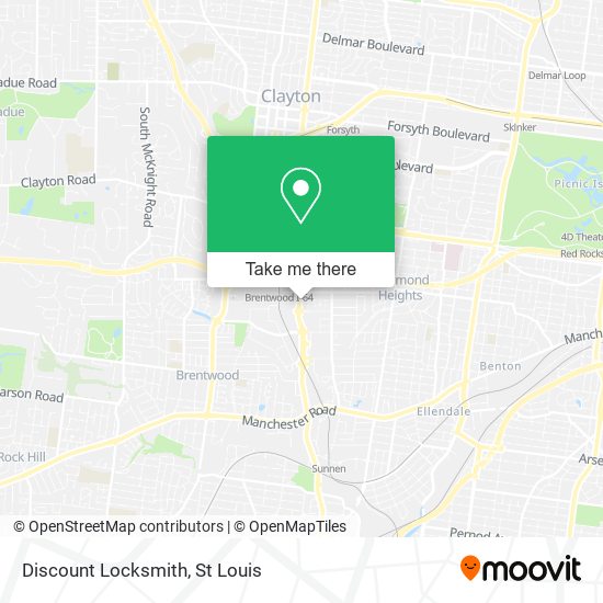 Mapa de Discount Locksmith