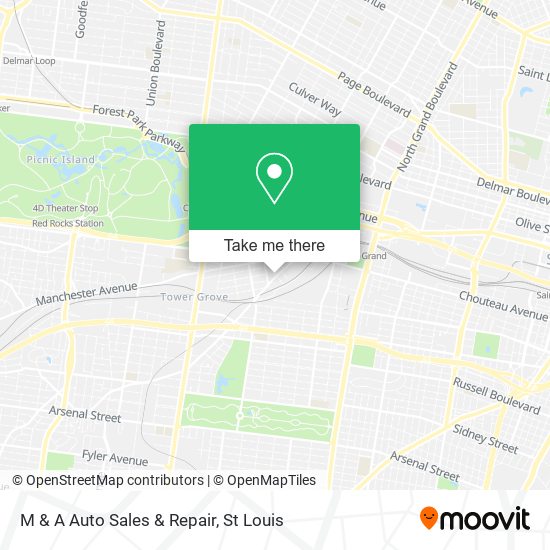 Mapa de M & A Auto Sales & Repair