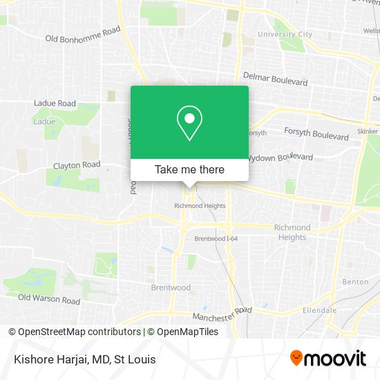 Mapa de Kishore Harjai, MD