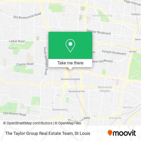 The Taylor Group Real Estate Team map