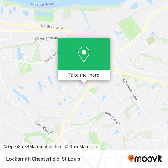 Locksmith Chesterfield map