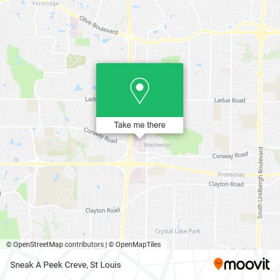 Sneak A Peek Creve map