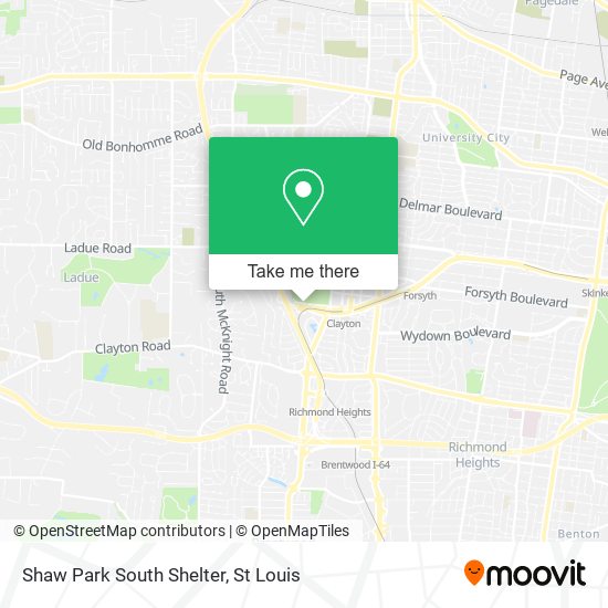 Shaw Park South Shelter map