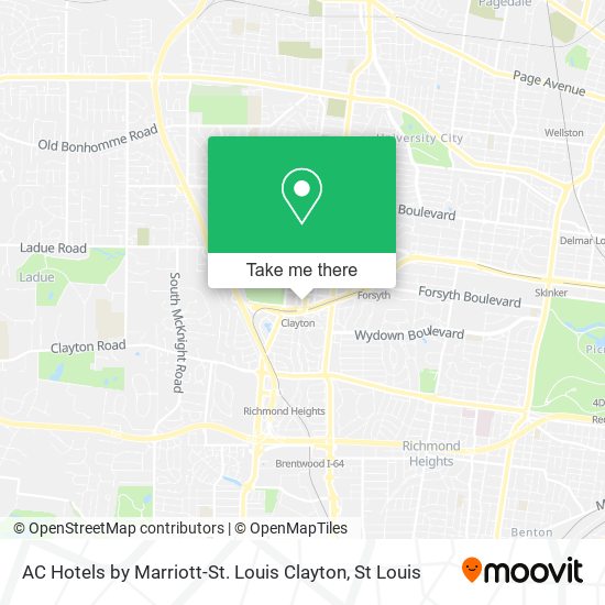 AC Hotels by Marriott-St. Louis Clayton map