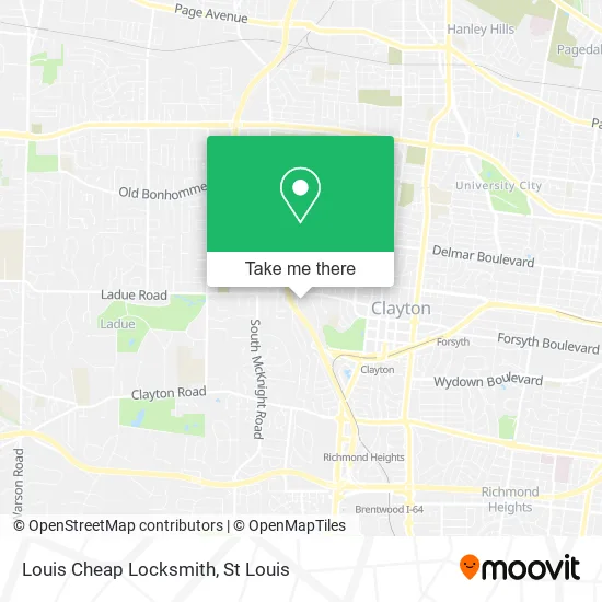 Louis Cheap Locksmith map