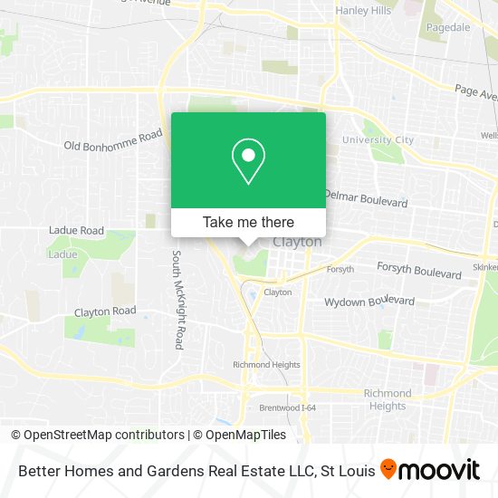 Mapa de Better Homes and Gardens Real Estate LLC