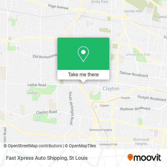 Fast Xpress Auto Shipping map