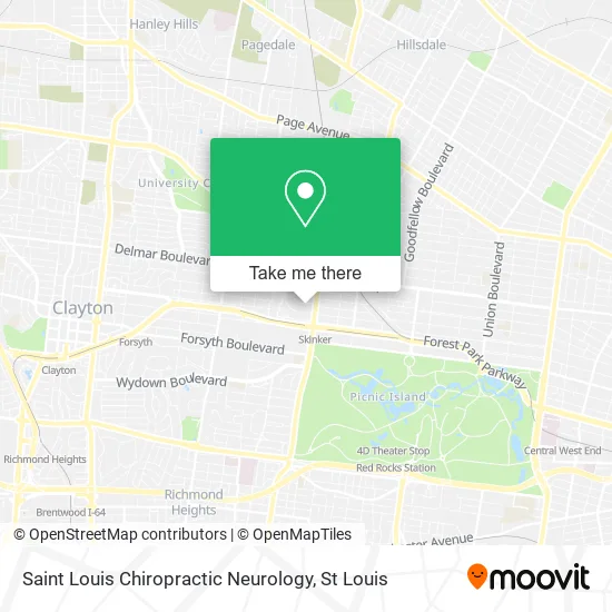 Saint Louis Chiropractic Neurology map