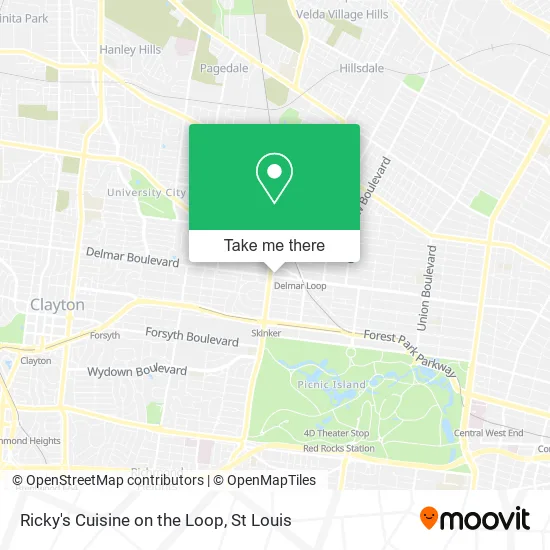 Ricky's Cuisine on the Loop map