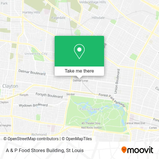 A & P Food Stores Building map