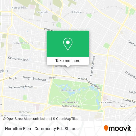 Mapa de Hamilton Elem. Community Ed.