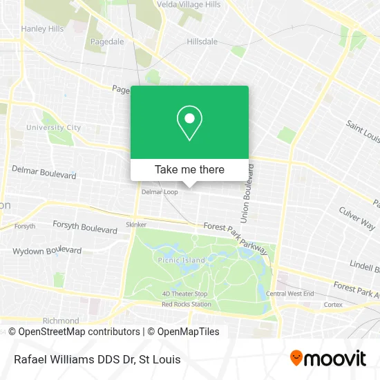 Rafael Williams DDS Dr map