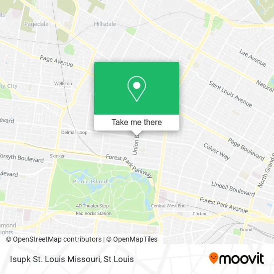 Isupk St. Louis Missouri map