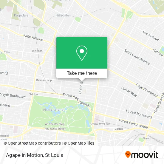 Agape in Motion map