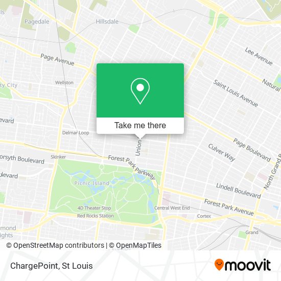 Mapa de ChargePoint