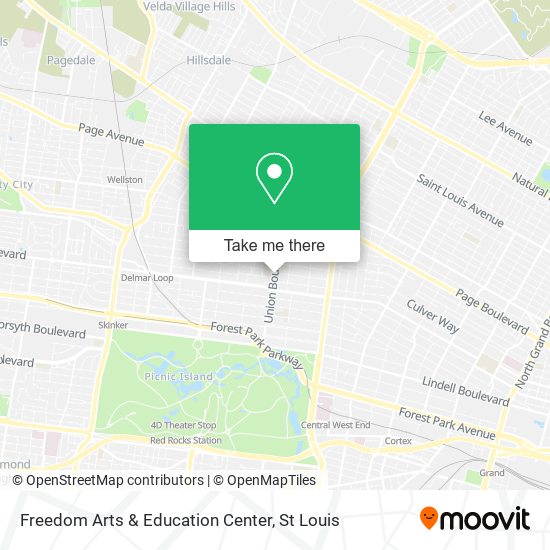 Mapa de Freedom Arts & Education Center