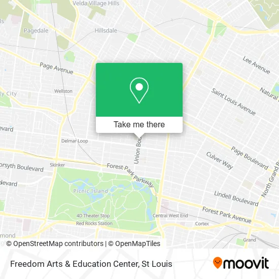 Freedom Arts & Education Center map