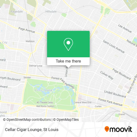 Cellar Cigar Lounge map