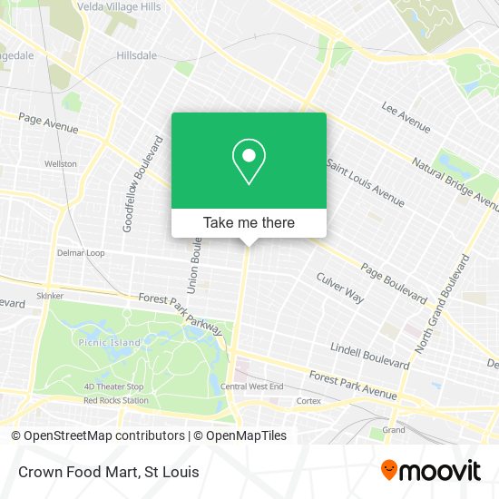 Crown Food Mart map