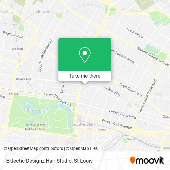 Mapa de Eklectic Designz Hair Studio